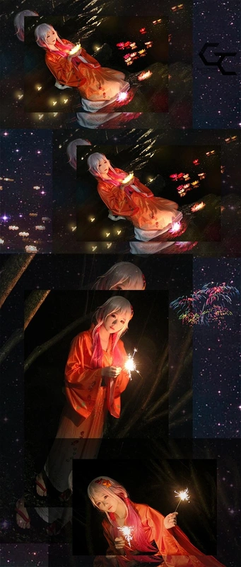 罪恶王冠COS双马尾三无楪祈花灯 - 夏柠柠